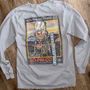 Southern Fried Cotton • Small Town Long Sleeve Pocket Tee